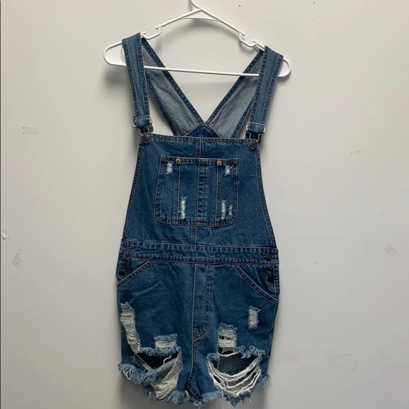 Signature denim overalls - Picture 2 of 4